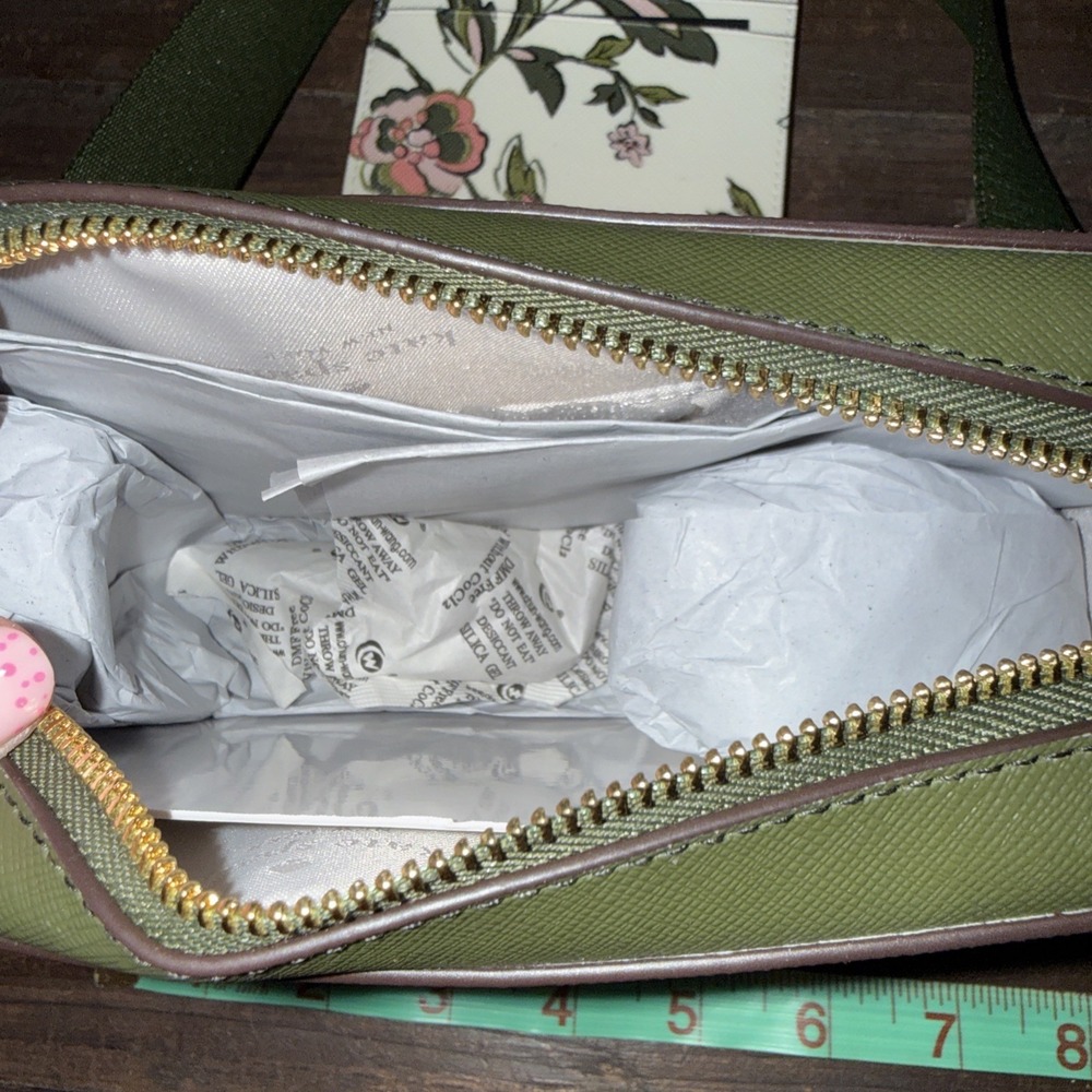 Kate Spade Oh Snap Forest Blooms Camera Bag (Meringue) - NWT (KL887)+card Holder - Picture 8 of 12